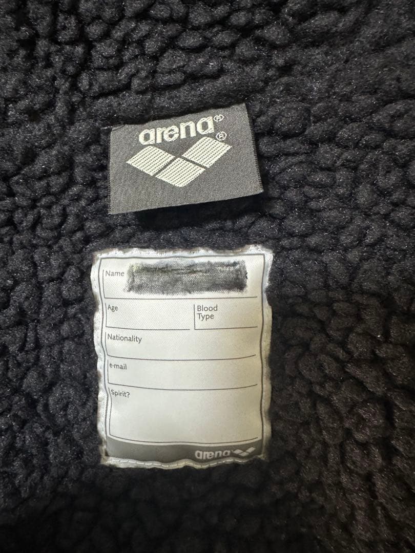 arena ベンチコート　黒　グレー　SSサイズ ダブルジップ