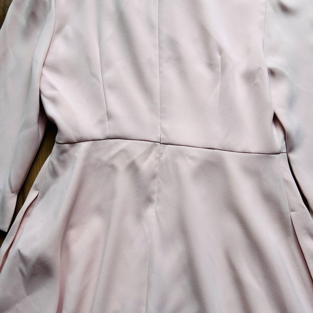 ［未使用］CELFORD アシンメトリータックドレープワンピース S