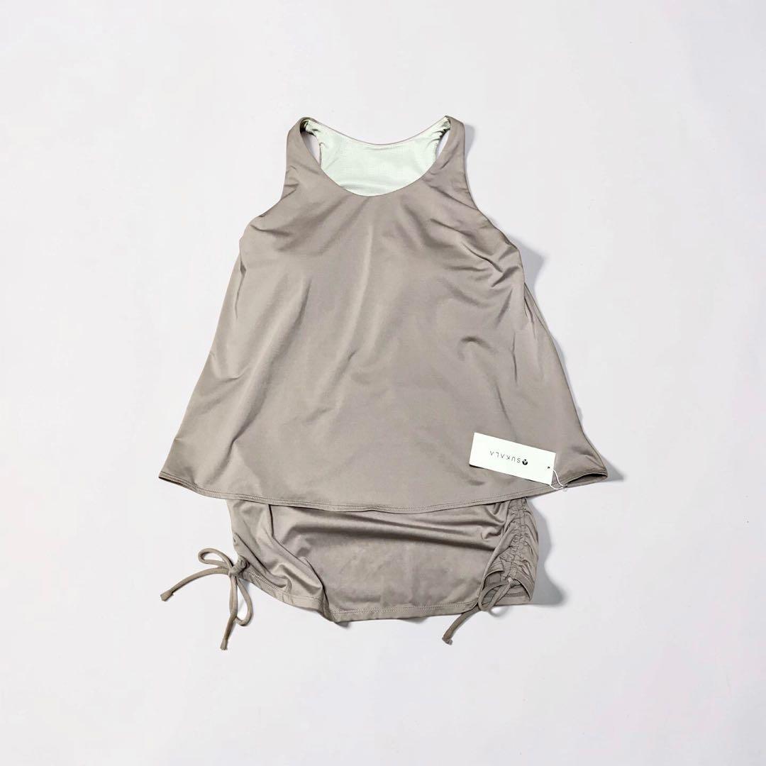 a*a様 SUKALA カバーフレアタンクトップ　モカベージュ　M