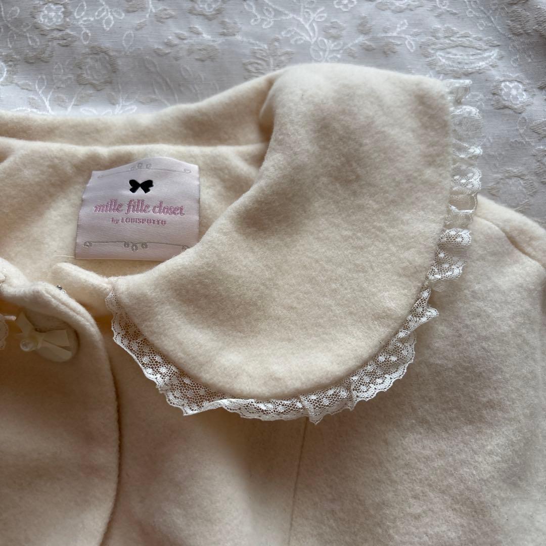 アイボリー ポンチョ・マント