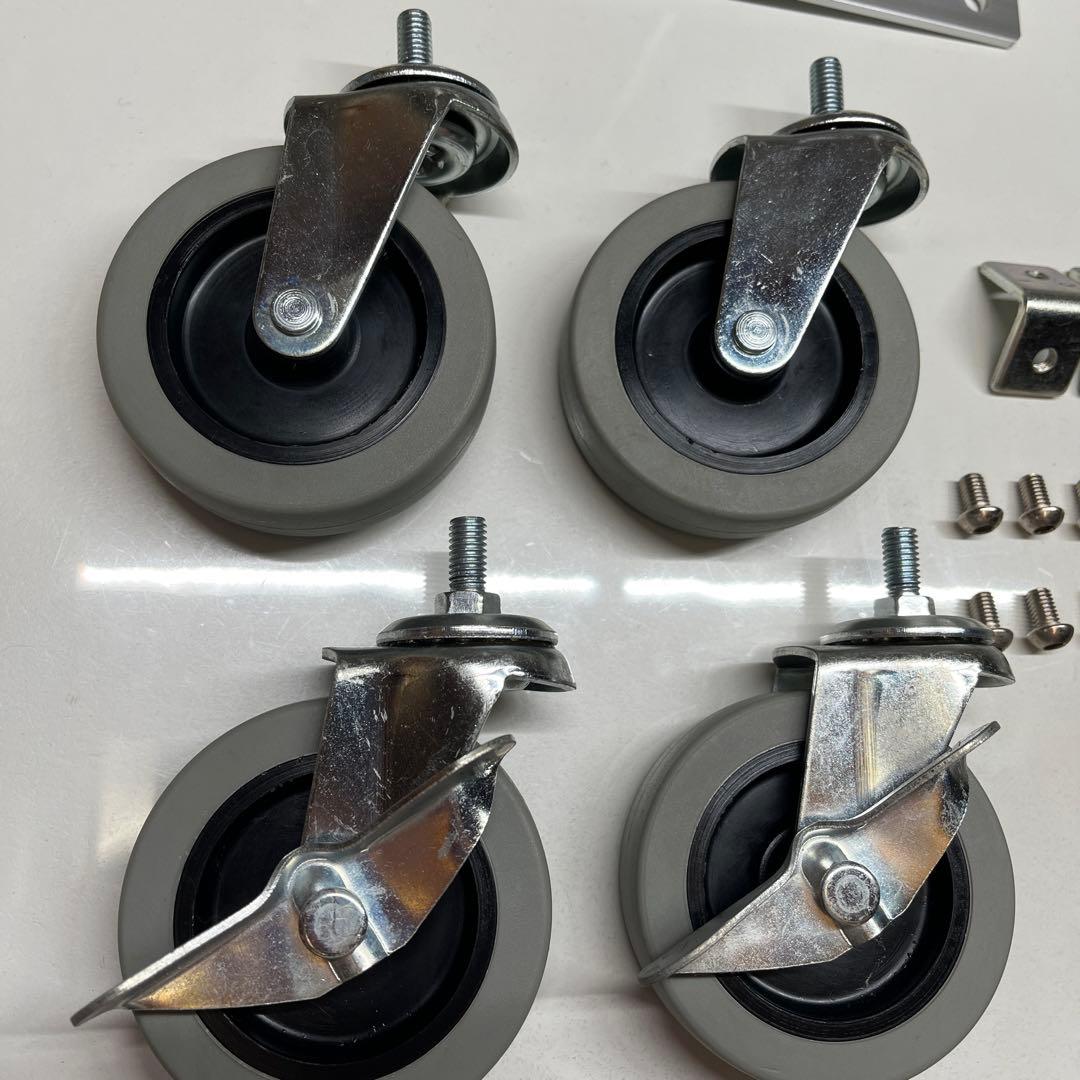 廃盤品【無印良品】アルミ ローテーブル ワゴン 収納台 鈴木敏彦 デザイン