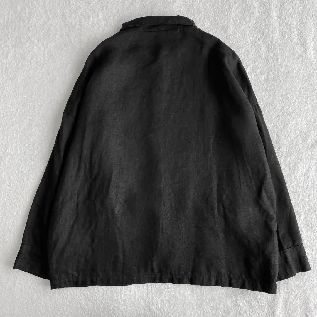 sora様。hagumu 洗える リネン100% ちび衿 ゆったり ジャケット