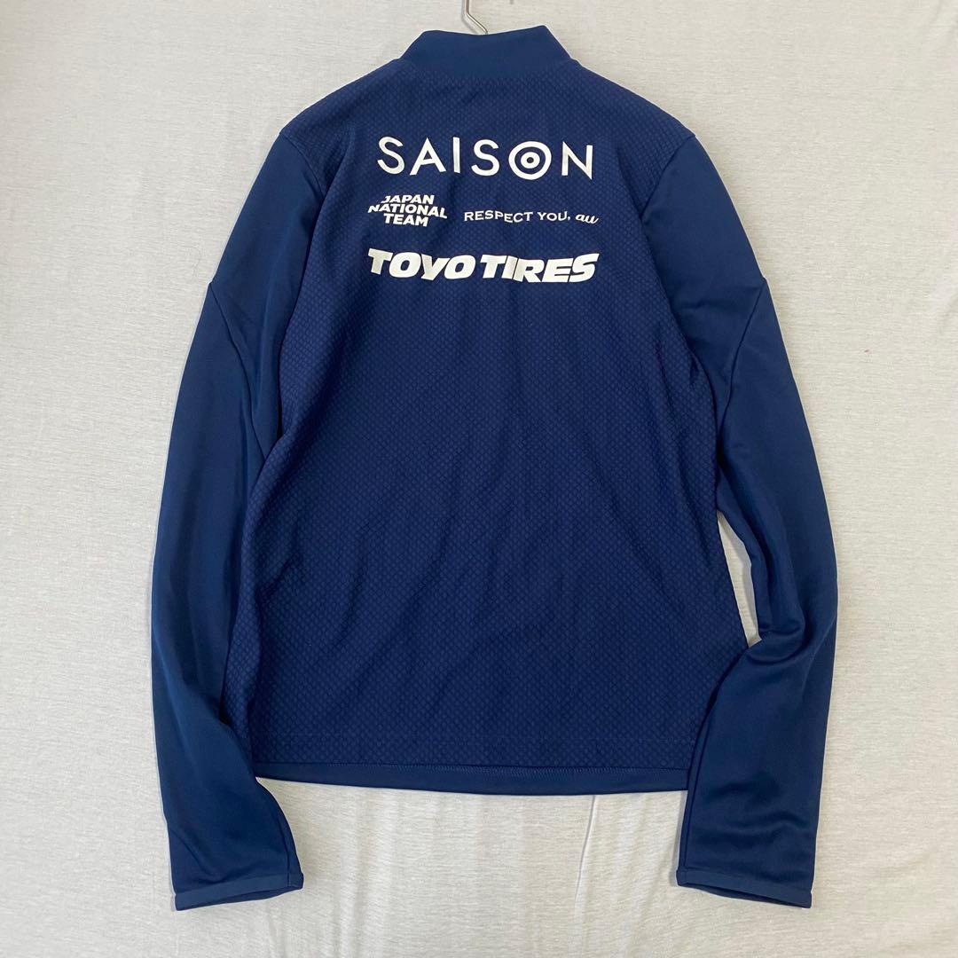 美品アディダス なでしこジャパン トレーニングジャージ サムホールハーフジップL