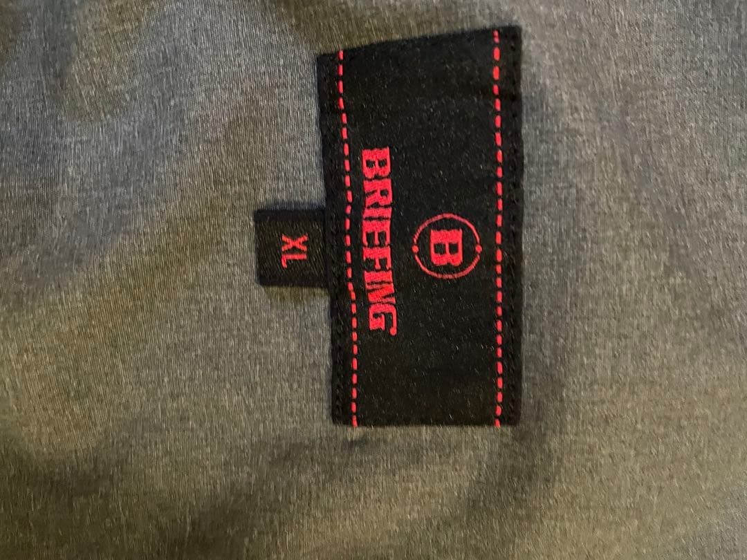 「美品」BRIEFING ゴルフ　ウィンドベスト　　グレー　XL