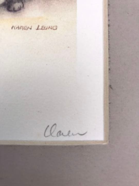 キャット　リトグラフ　KAREN LBING