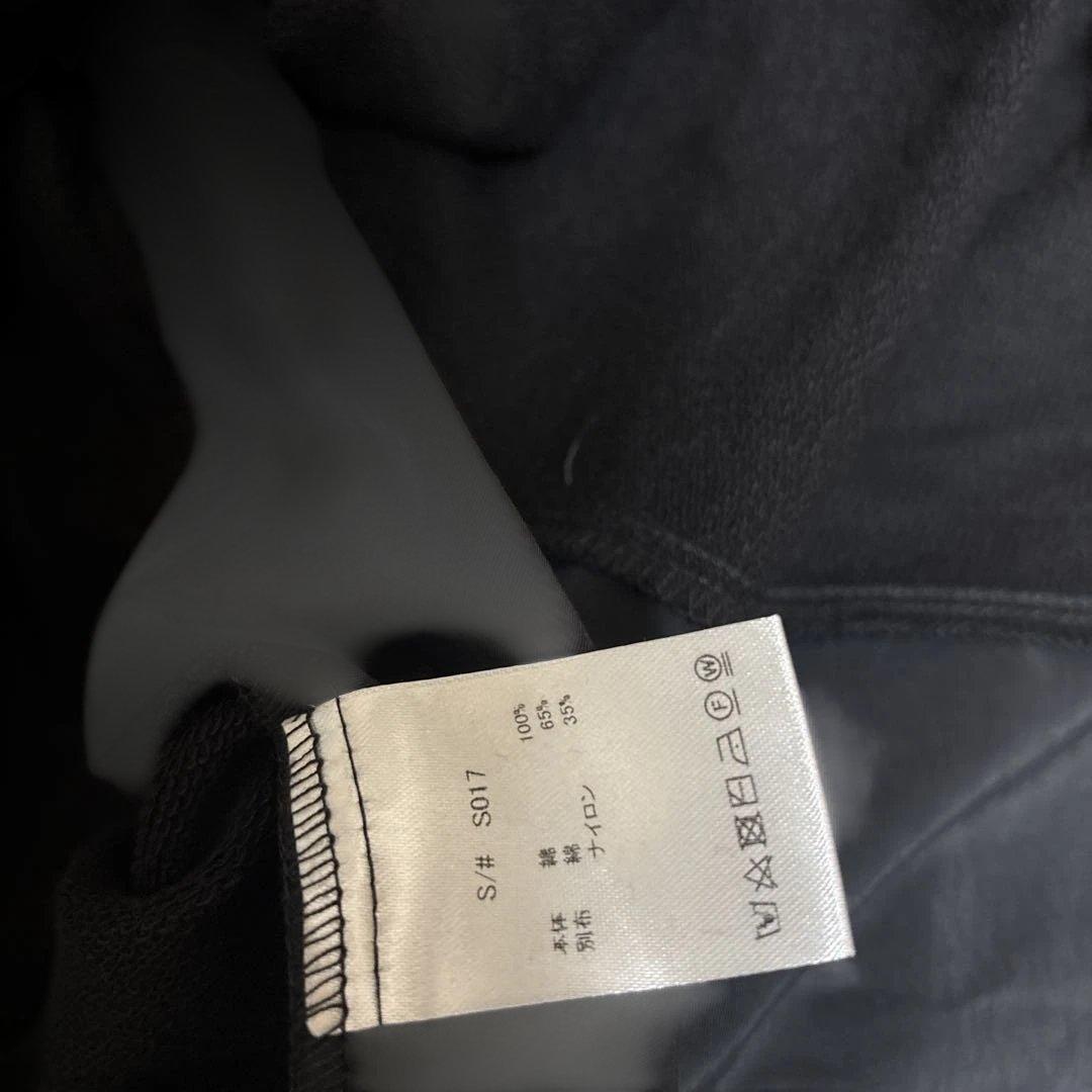 LASUD 異素材　スウェットロングワンピース　ノースリーブワンピース　黒