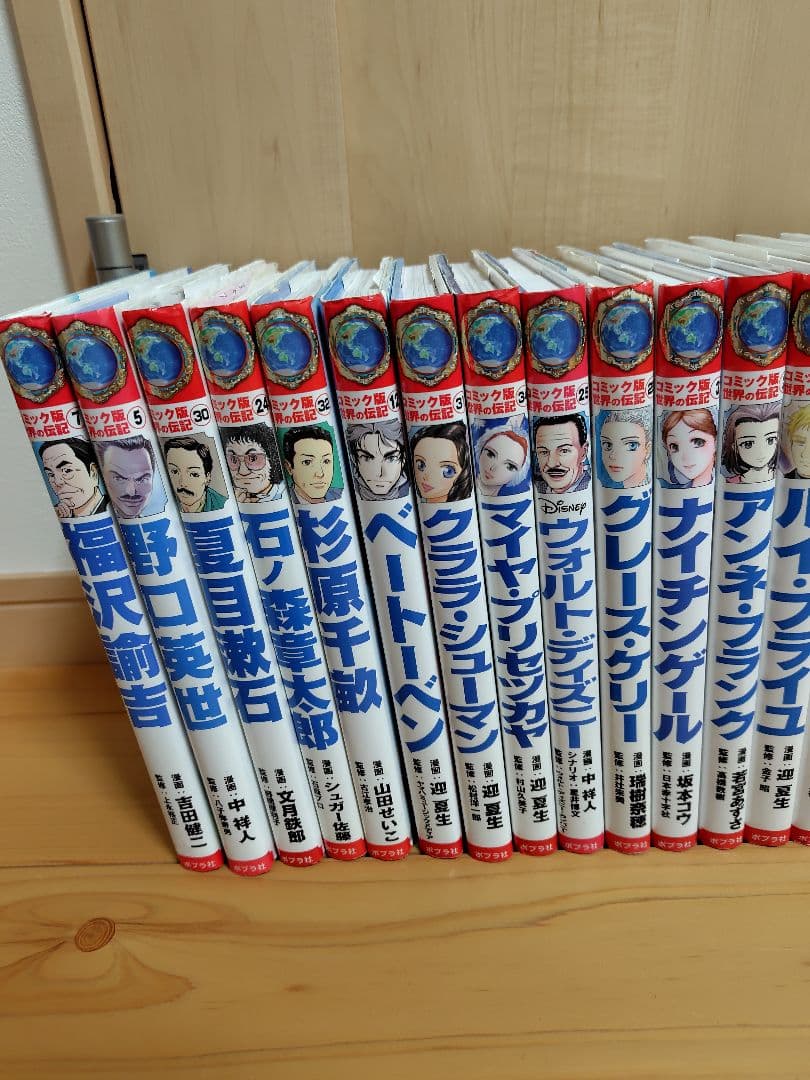 ポプラ社コミック版世界の伝記　２３冊セット