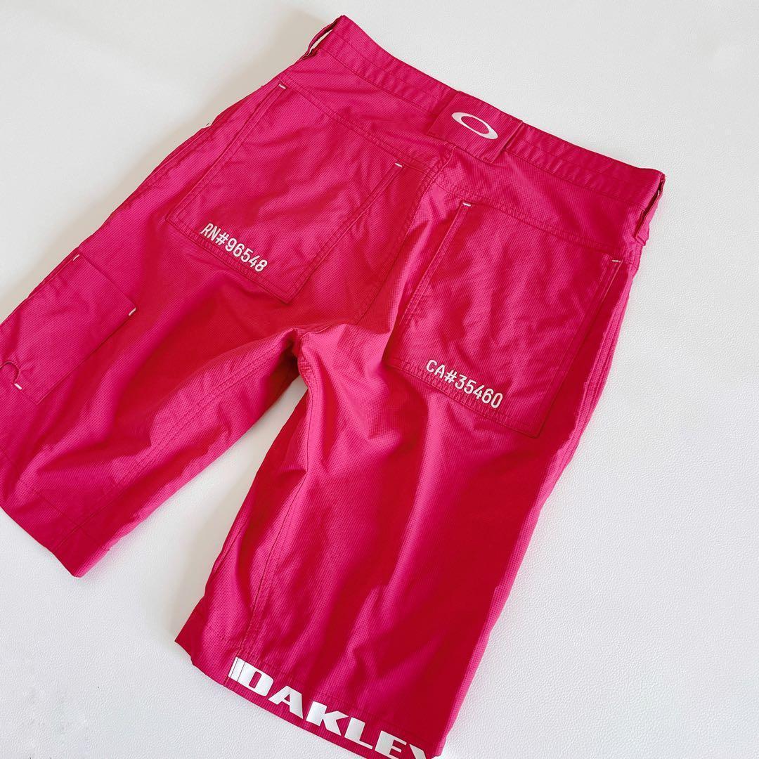 オークリー ゴルフ ハーフパンツ ショートパンツ　30/S ピンク　サイドロゴ