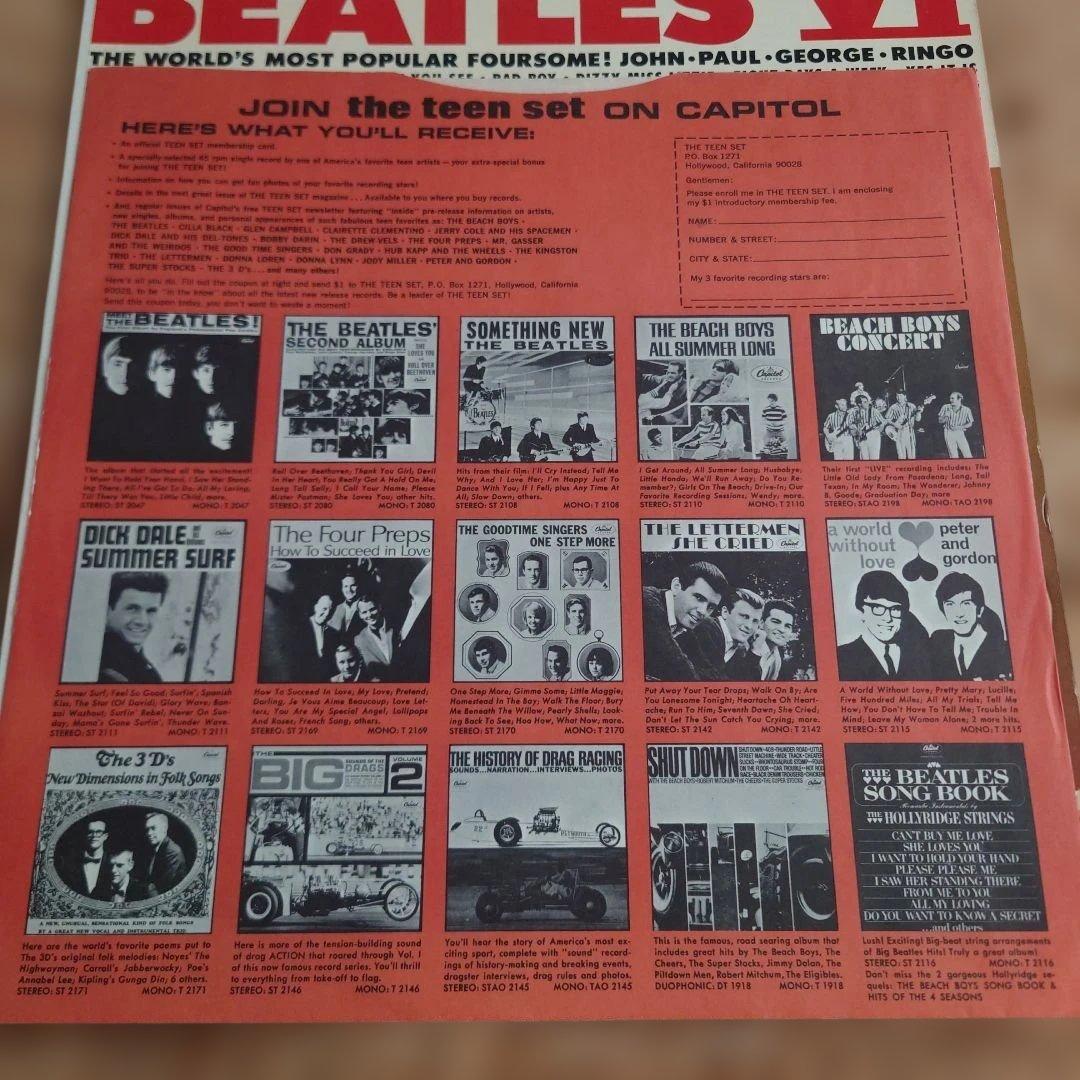 US盤BEATLES VI レコード T-2358