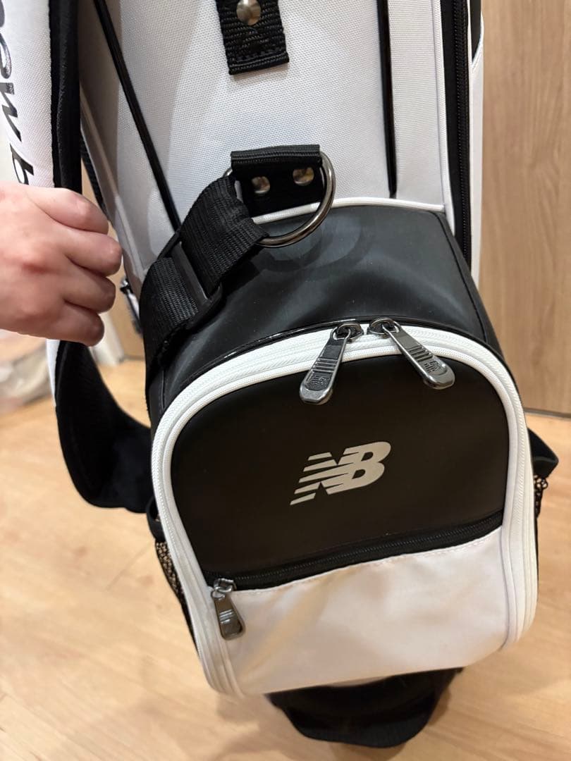 new balance ゴルフバッグ ホワイト/ブラック
