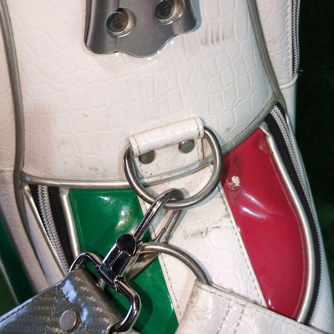 Kappa カッパ 9.5型 3点式 エナメル クロコダイル キャディバック