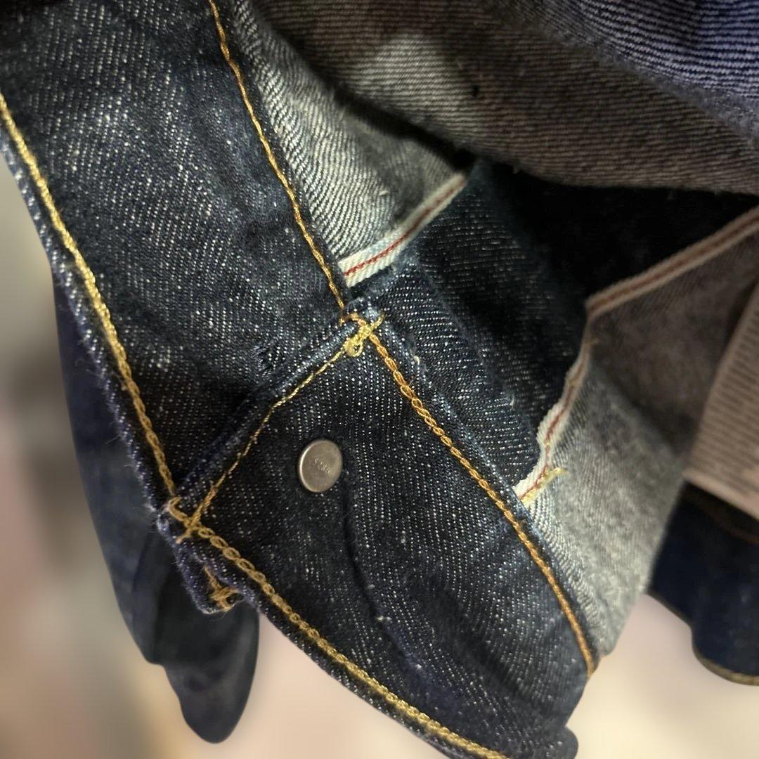 濃紺★リネン混　リーバイス　RELAXED　1st　ファースト　デニムジャケット