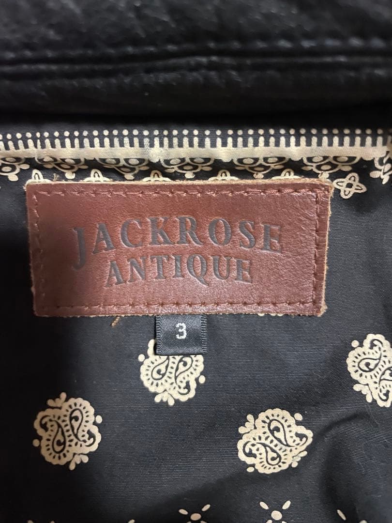 最終値下げジャックローズ 裏地総柄 シングルライダース