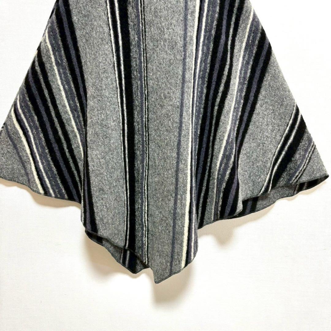 LasHabits de Dalie ポンチョ風ケープ グレー ブラック 42