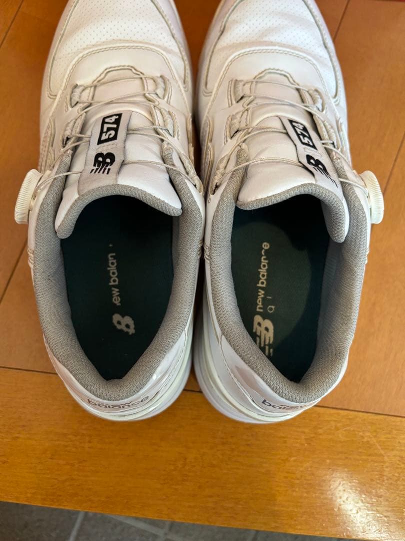 New Balance 574 ゴルフシューズ ホワイト