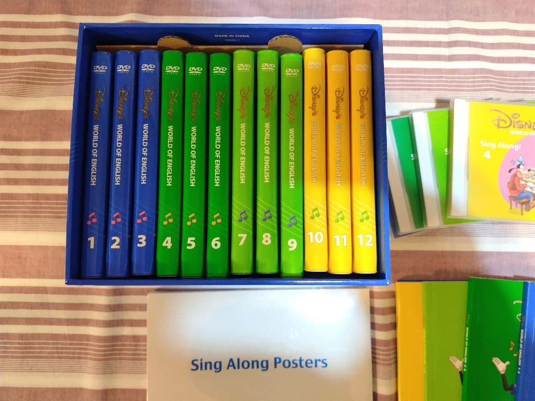 美品☆DWEシングアロングDVD＆CD ディズニー英語システムDVD 幼児英語