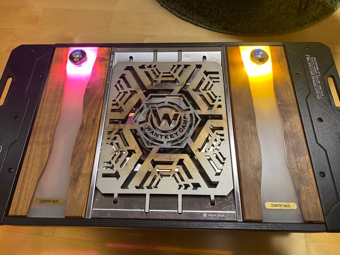 【ON-U LIFE】 ミニバーナーテーブルブラック(BLACK)天板セット