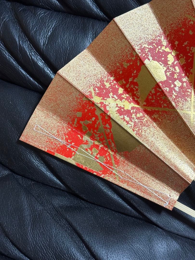 扇子　29cm ５枚組　金割れ色紙　舞扇子　舞踊　大衆演劇　着物　和装　小物