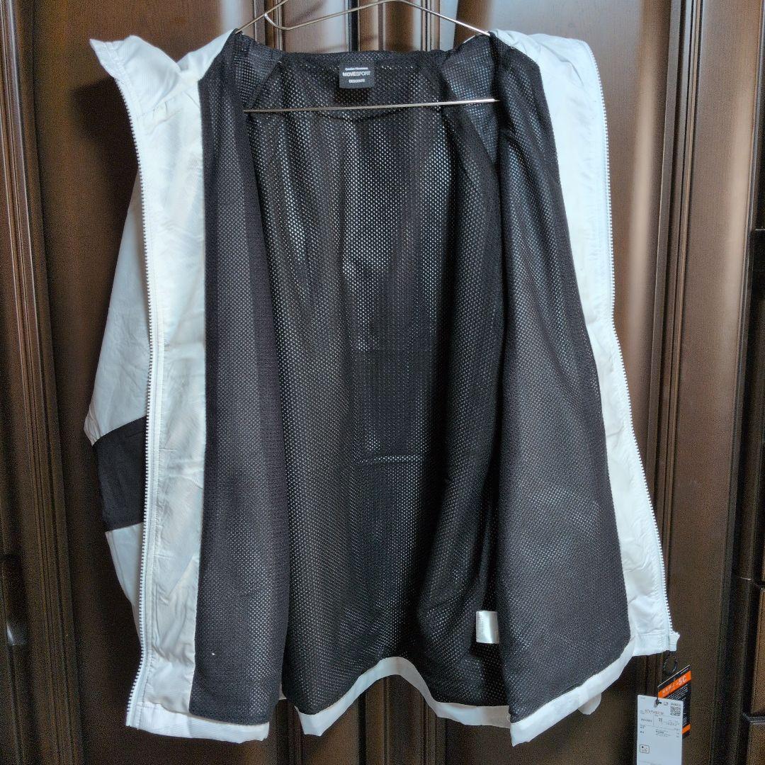 デサント:ムーブスポーツ:メンズ:Lサイズ:ウィンドブレーカー:白