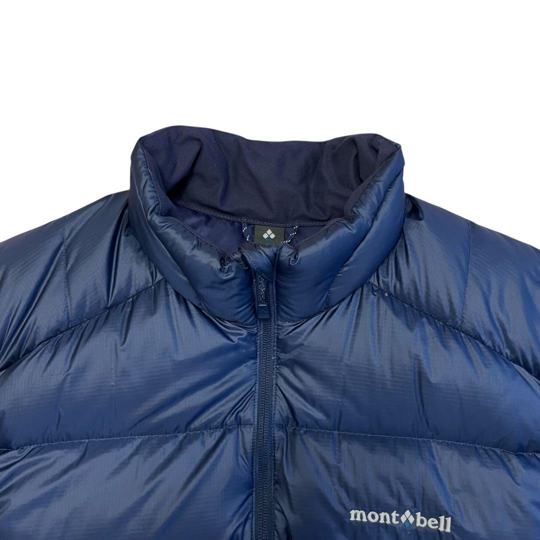 【美品】mont-bell モンベル ライトアルパイン ダウンベスト ネイビー