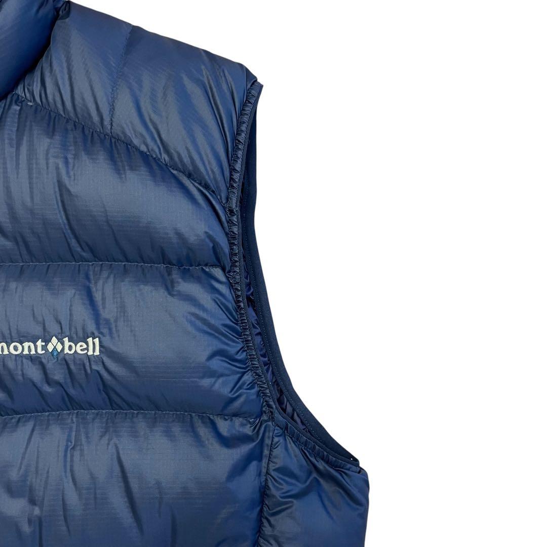 【美品】mont-bell モンベル ライトアルパイン ダウンベスト ネイビー