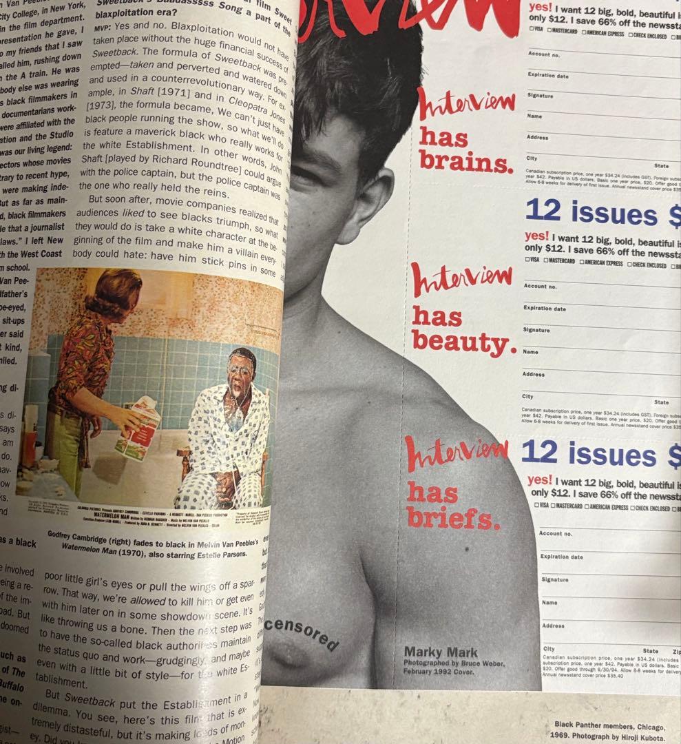 アート・デザイン・音楽 Interview May 1993 SUBJECTS Bruce Weber