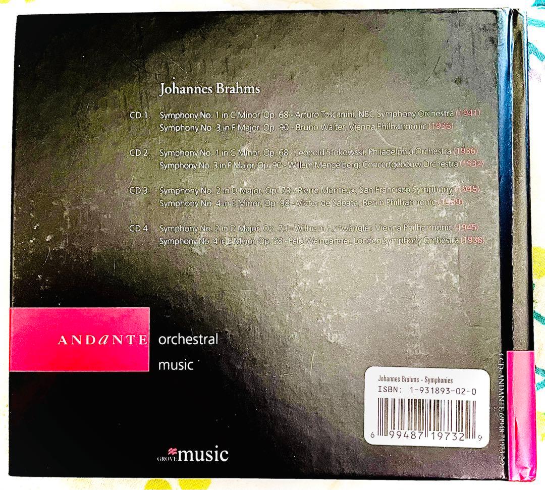 【レアCD】ブラームス交響曲名演集（1932～1946）/4CDs