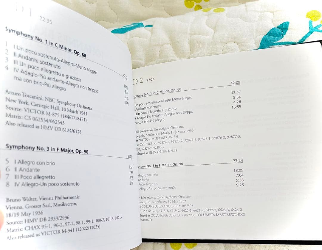 【レアCD】ブラームス交響曲名演集（1932～1946）/4CDs