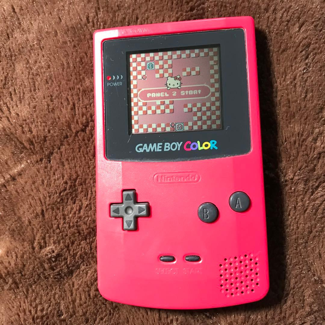 任天堂ゲームボーイカラーのレツド、美品