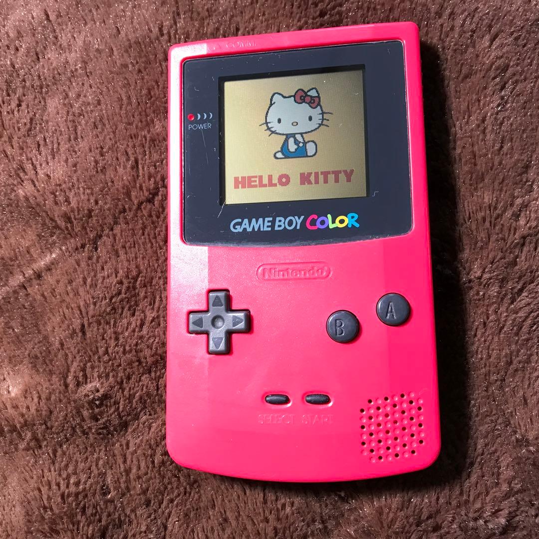 任天堂ゲームボーイカラーのレツド、美品