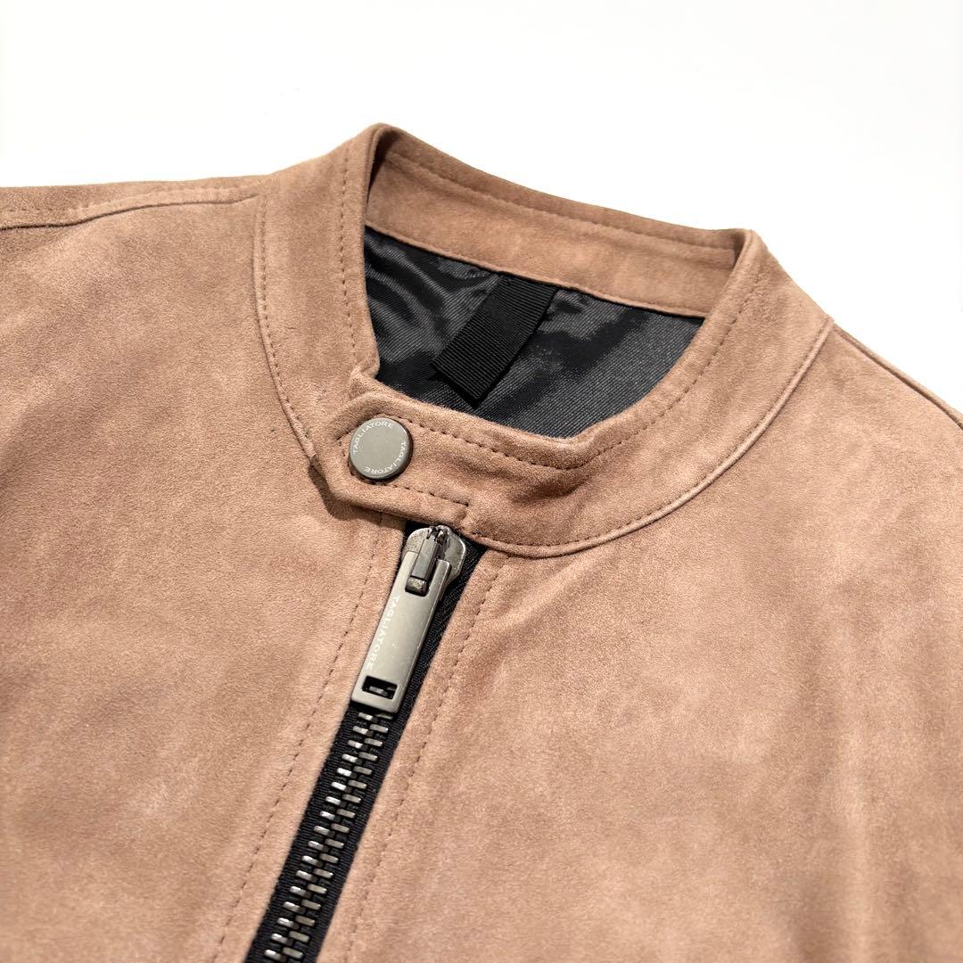 【美品】TAGLIATORE レザージャケット ラムレザー ブラウン 44