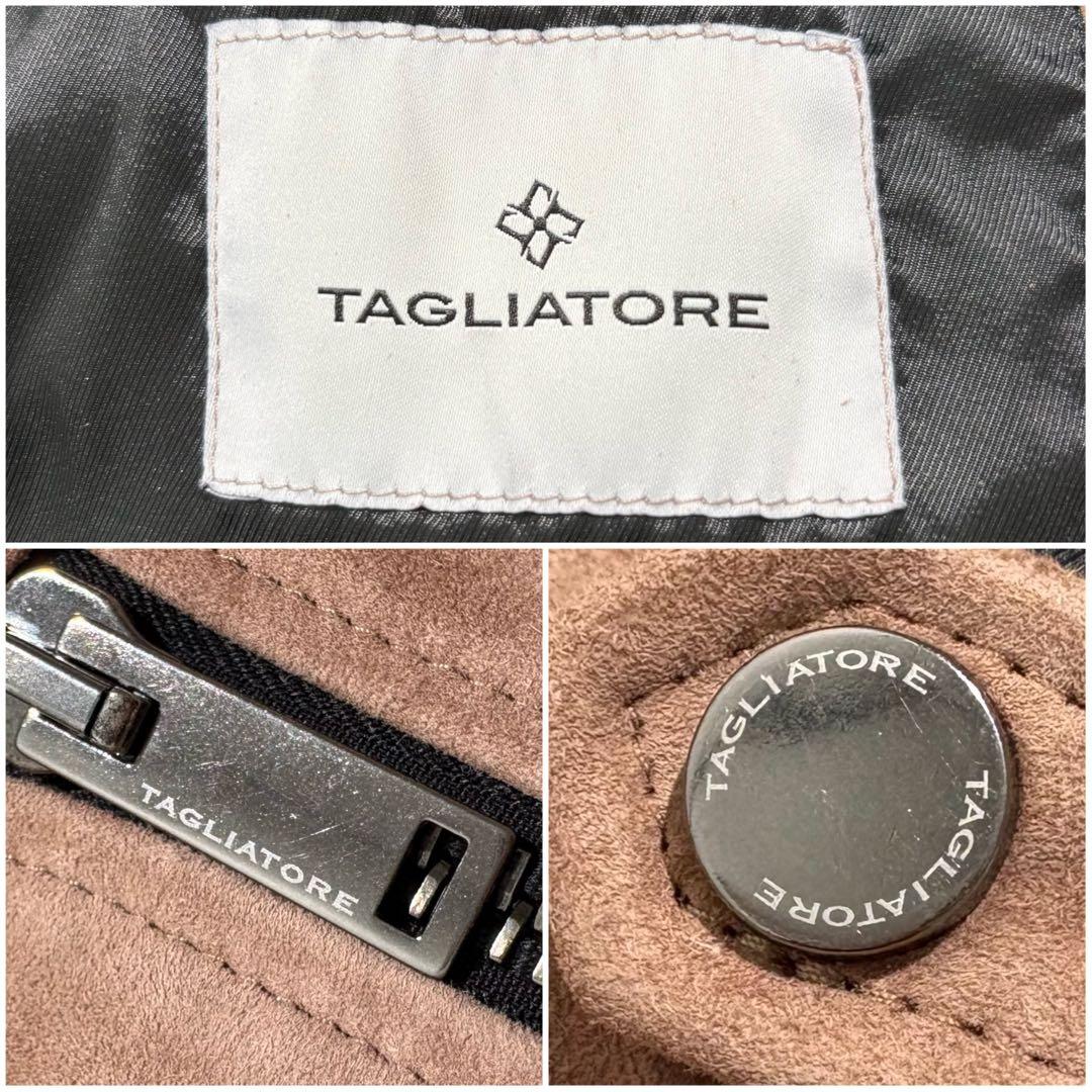 【美品】TAGLIATORE レザージャケット ラムレザー ブラウン 44