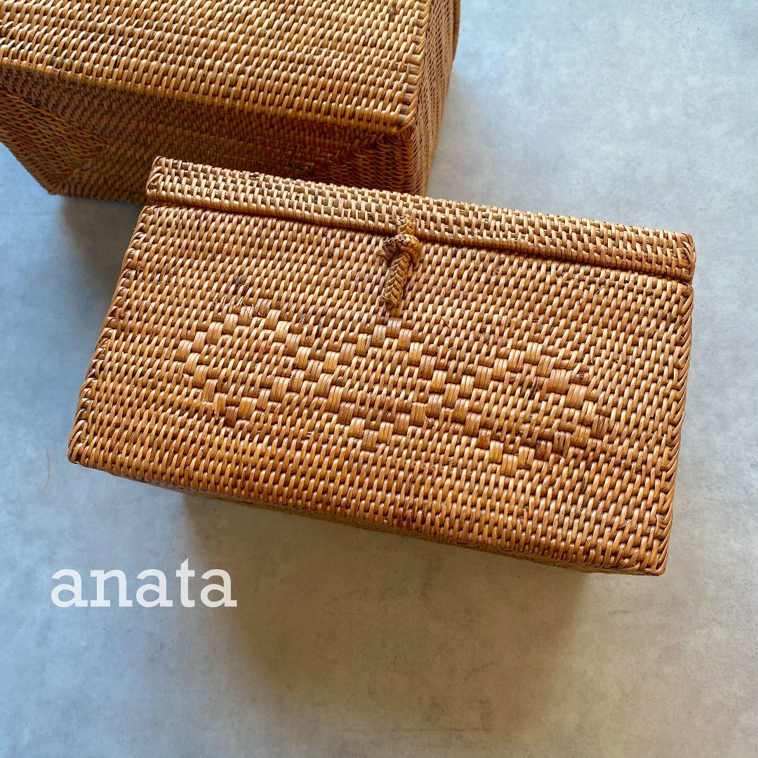 バリ島　マスクケース(モチーフ)　新品未使用　小物入れ　テーブル用品　かご　収納