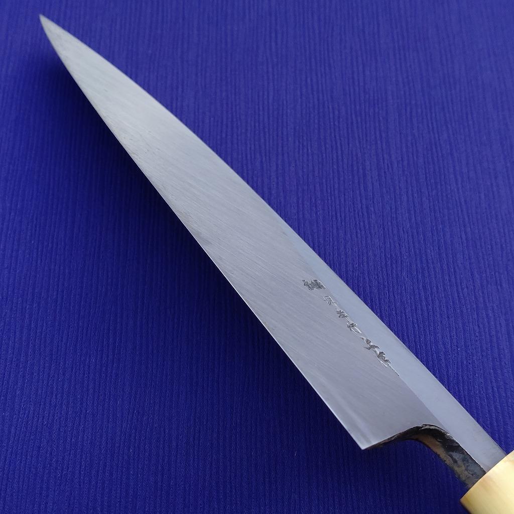 堺孝行 上作 出刃包丁 刃長約182㎜ 片刃 裏スキ 未使用保管品 《0025》