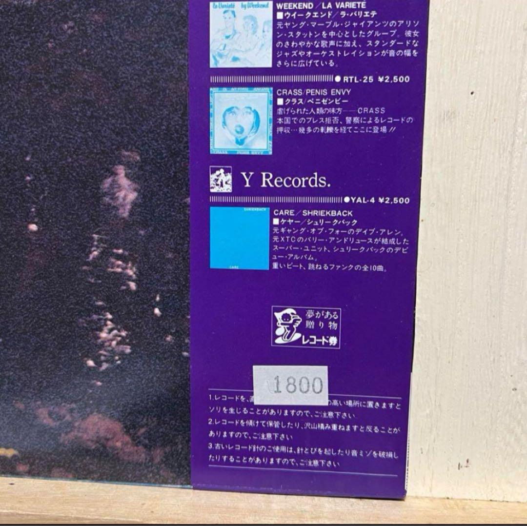 バージン・プリューンズ　virgin prunes 帯付き国内盤　LP