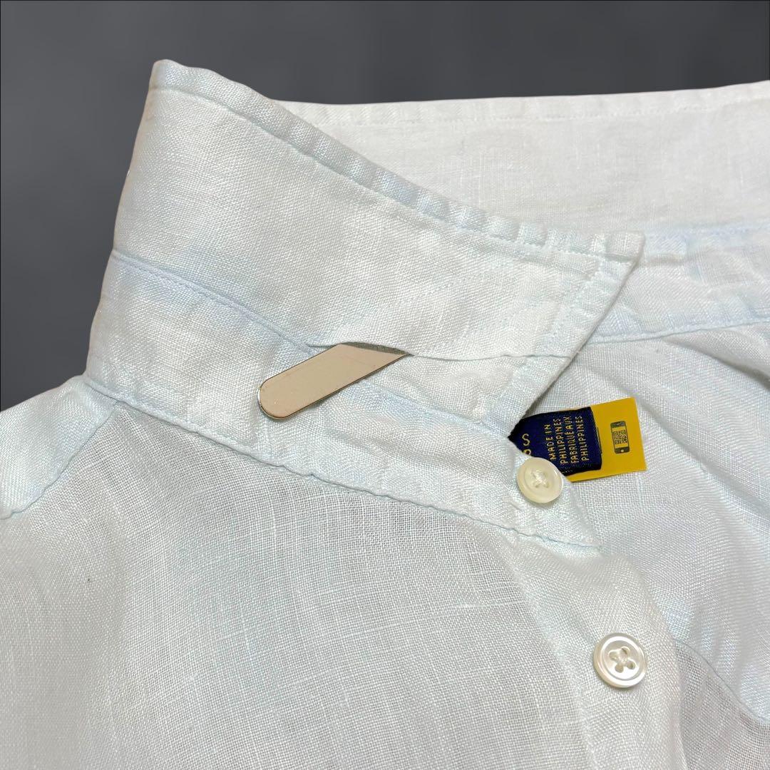 ‼️最高級‼️ リネン シャツ ブラウス QRコード ラルフローレン XL　1950