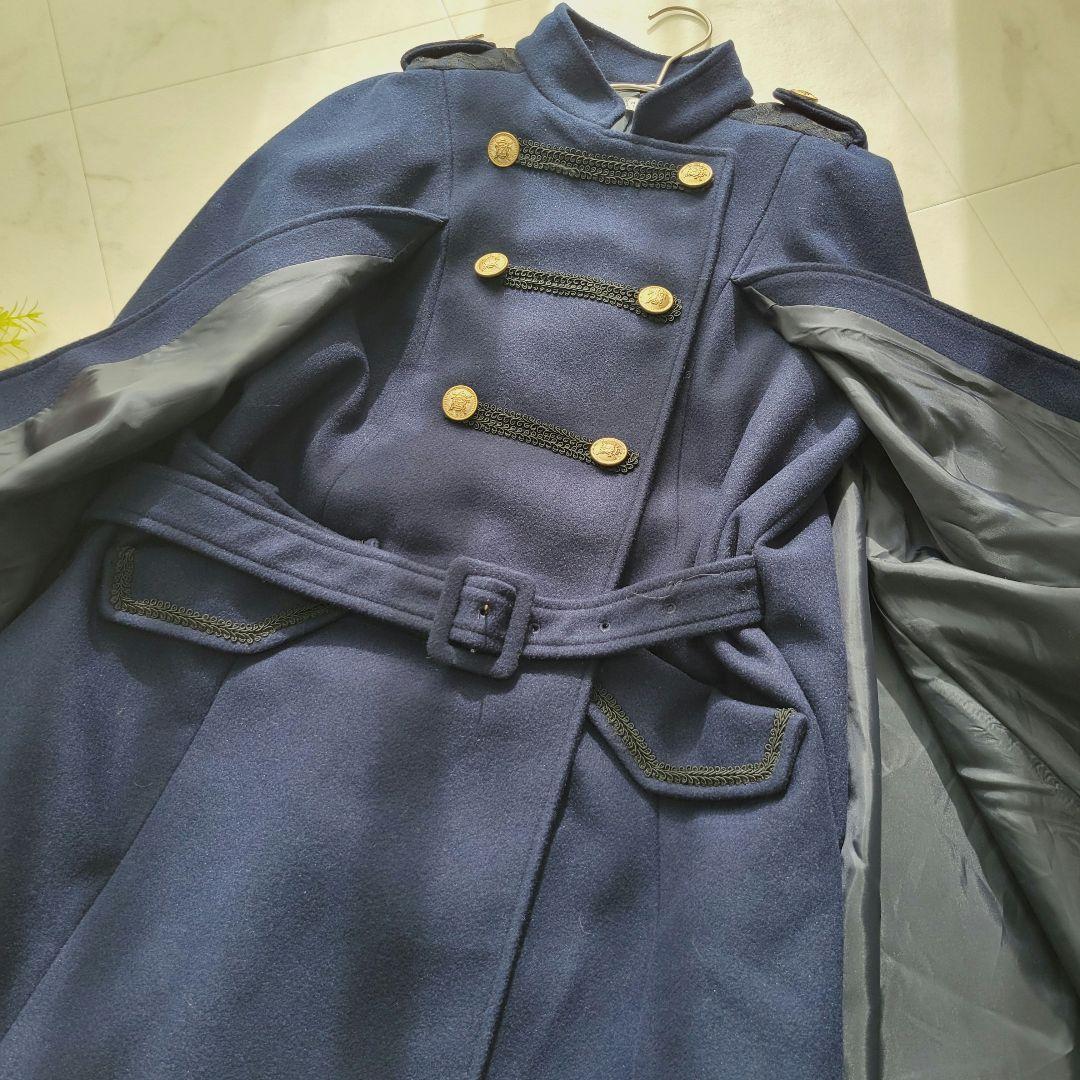 アクシーズファム＊ナポレオンマント風コート＊ネイビーケープコート