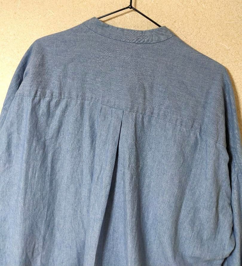 フレームワーク　ダンガリードロストシャツ　美品　デニムシャツ　現行　ブラウス