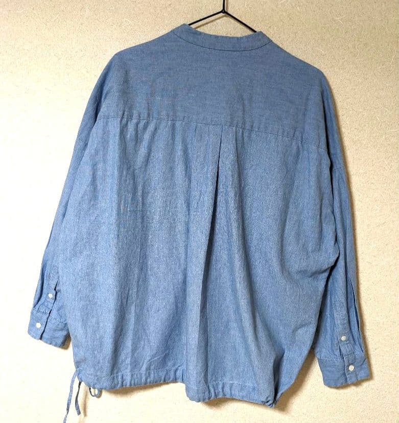 フレームワーク　ダンガリードロストシャツ　美品　デニムシャツ　現行　ブラウス
