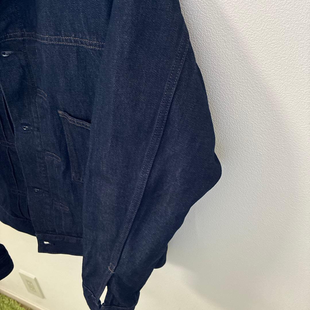 【新品、糊付け加工済み】ユニクロ M デニムトラッカージャケット 大戦 2026