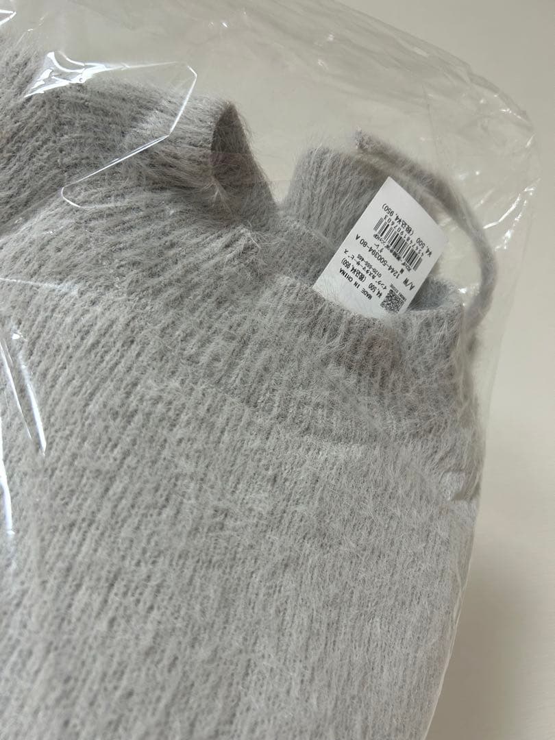 シャギーミディコート　ニットワンピ