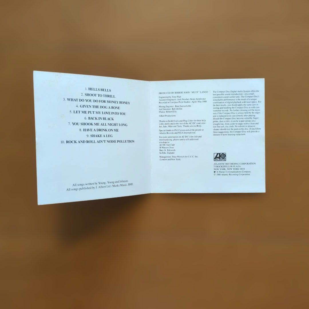 《盤面すり傷見られます》【シール帯】AC/DC／BACK IN BLACK CD