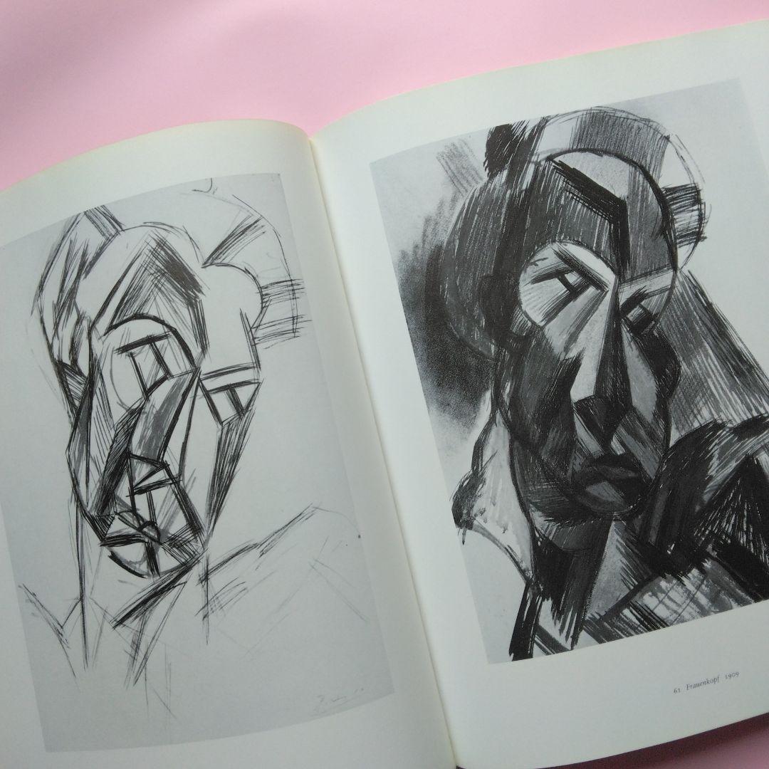 大型本 ピカソ展カタログ（独語) パステル画 鉛筆画 水彩画 デュッセルドルフ