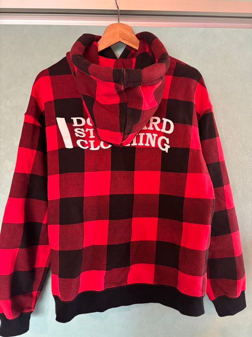 ダブルスタンダードクロージング】チェックプリントパーカー