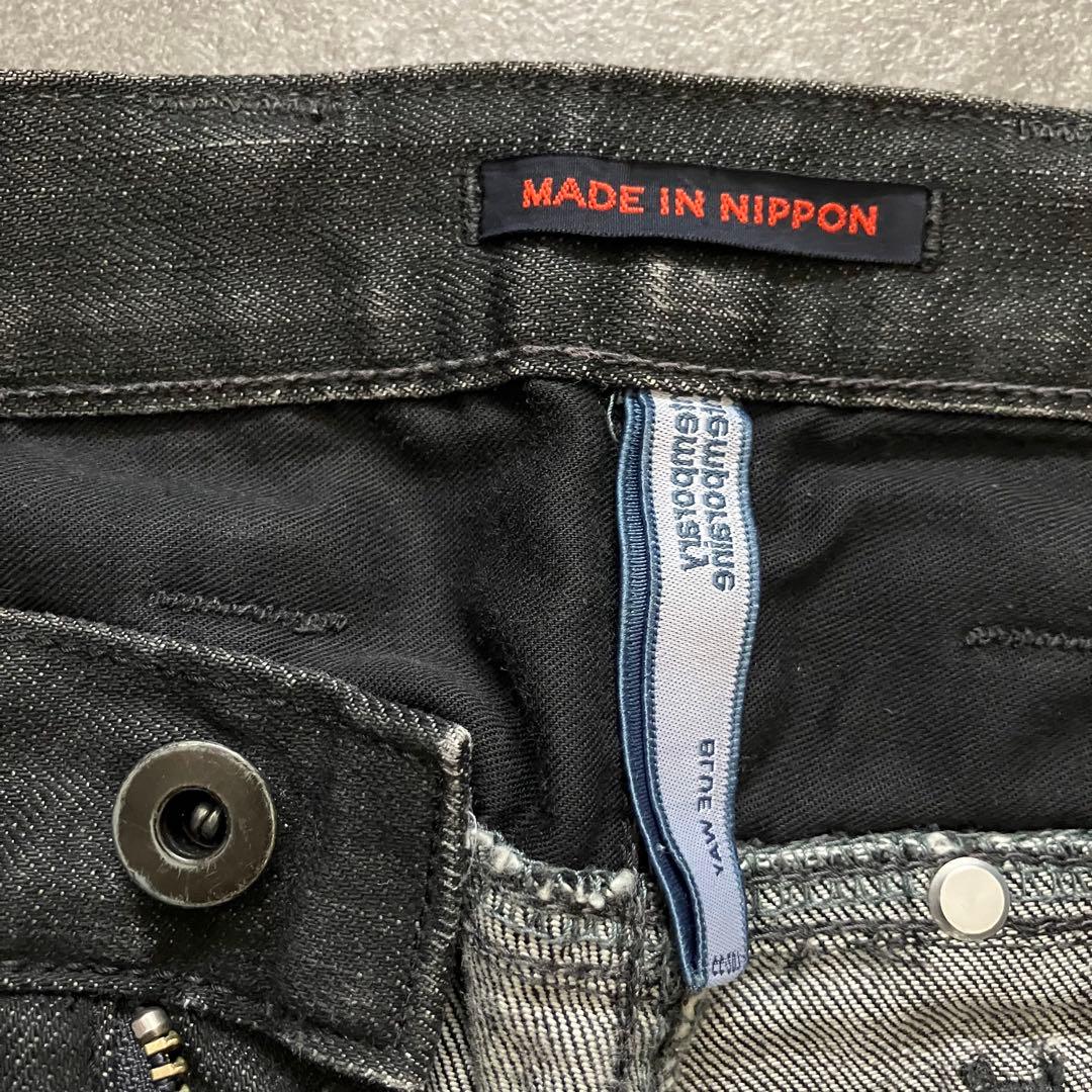 パンツ 00s gimmick draping black flare denimY2K