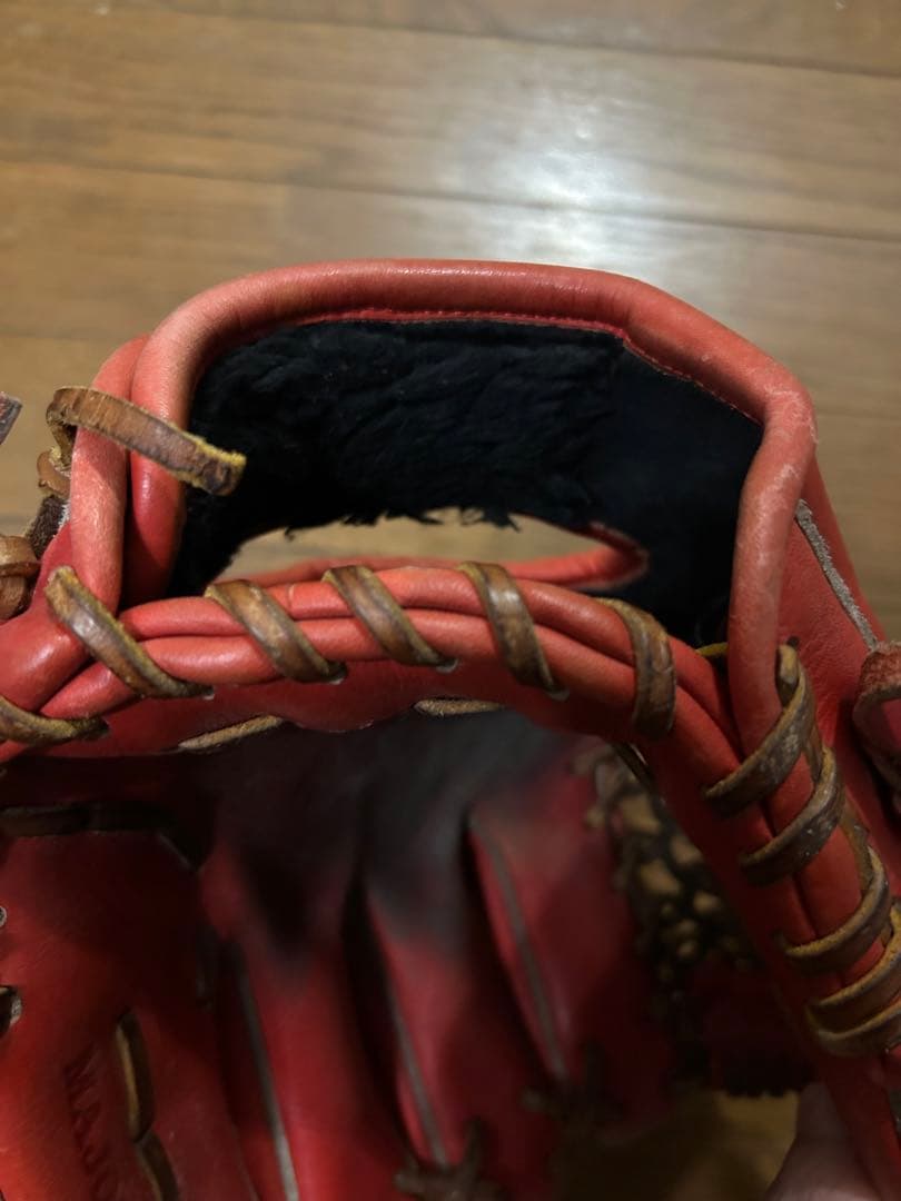 メジャーステージ 軟式グローブ 赤