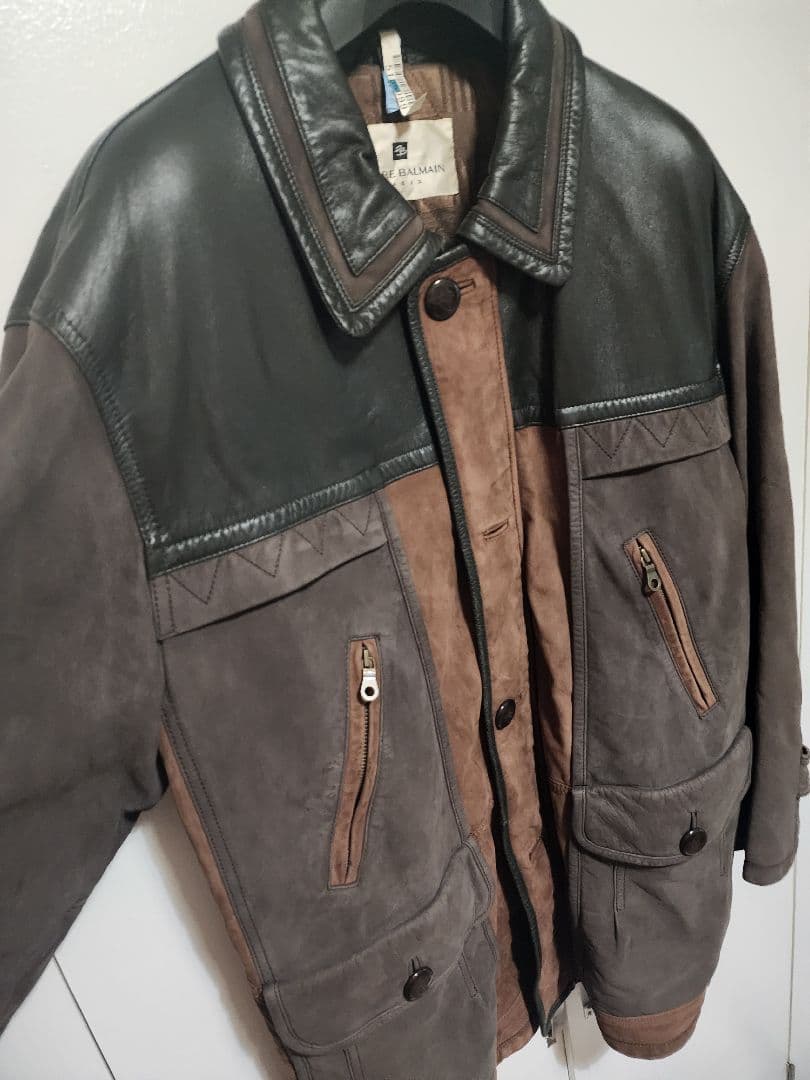 ヴィンテージ ピエール・バルマン 本革ジャケット に良い状態