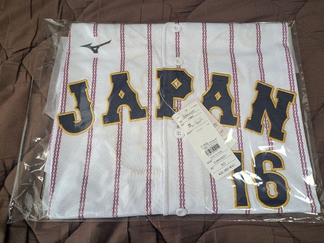 WBC 2026 大谷翔平　ユニフォーム（XOサイズ）侍ジャパン　背番号16