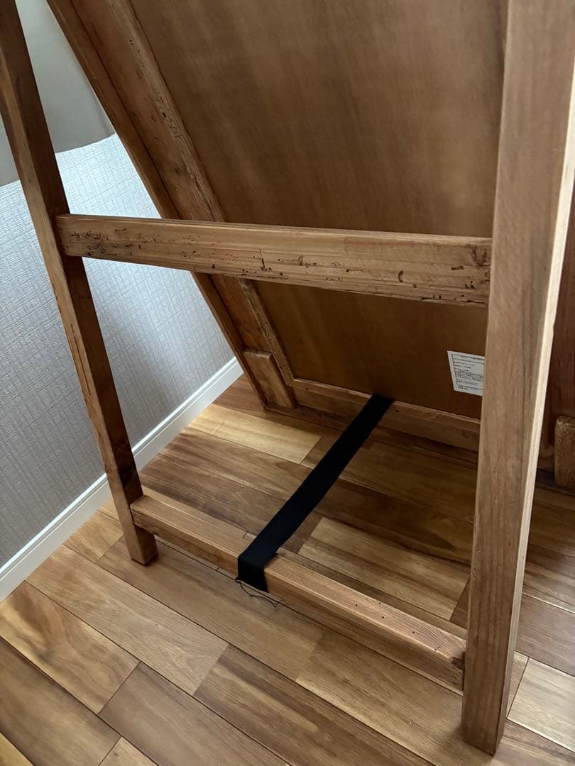 天然木　パイン材 大型スタンドミラー　姿見