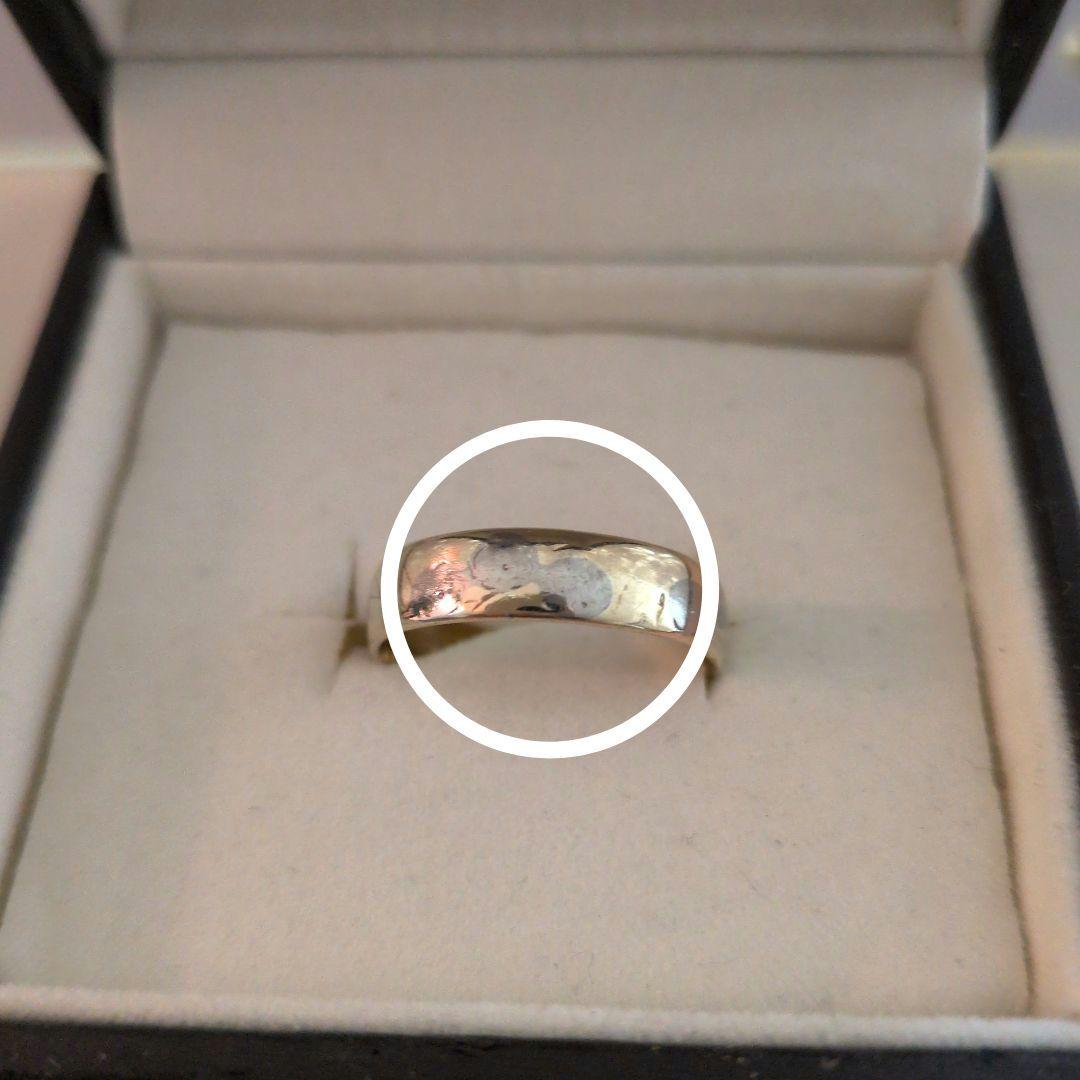 18金 平打リング　3.16g　サイズ 16.5